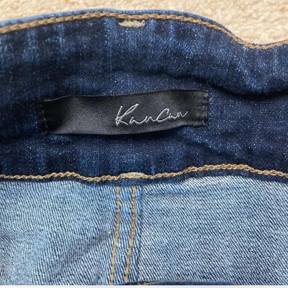 3/$15 KanCan High Rise Super Distressed Skinny Jeans, Dark Wash, Women’s 24 - Picture 2 of 7